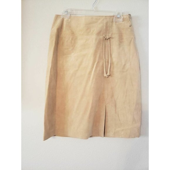 Bernardo Womens Brown Suede Leather Skirt Size 10 RN#94868 F02101 - Picture 3 of 6